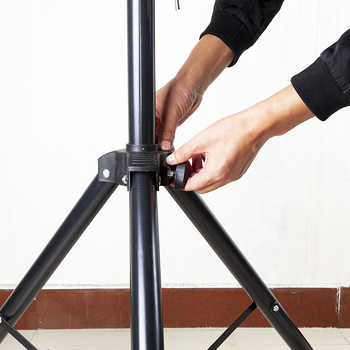 Heng yin Suport pentru proiector - Stativ de podea triunghiular, portabil, cu braț retractabil