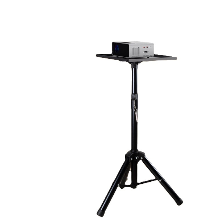 Heng yin Suport pentru proiector - Stativ de podea triunghiular, portabil, cu braț retractabil