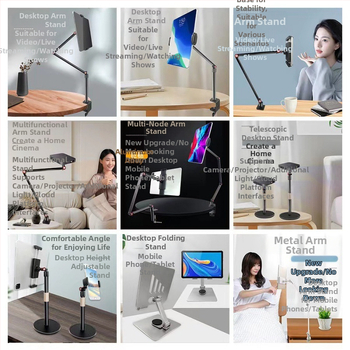 Проекторна скоба със 1/4-инчова резба гимбал, въглеродна стомана, работна височина 155 cm, диаметър на тръбата 25 mm, 4 съединителя, тегло 2.4 kg