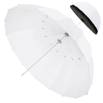 Umbrelă fotografică parabolică pentru lumină difuză, reflector pentru portrete în studio, design parabolic, material pânză Butterfly / ramă metalică, sarcină 2-5 kg, compatibil cu bliț / iluminat de film