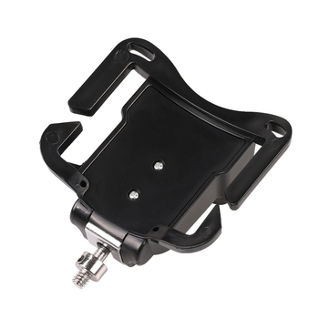 Klip za pojas kamere s pločom brzog otpuštanja za DSLR i bez ogledala, 1/4 inčni navoj, ABS + aluminijska legura, nosivost do 2 kg, dimenzije 11 × 8,5 cm, težina 65 g