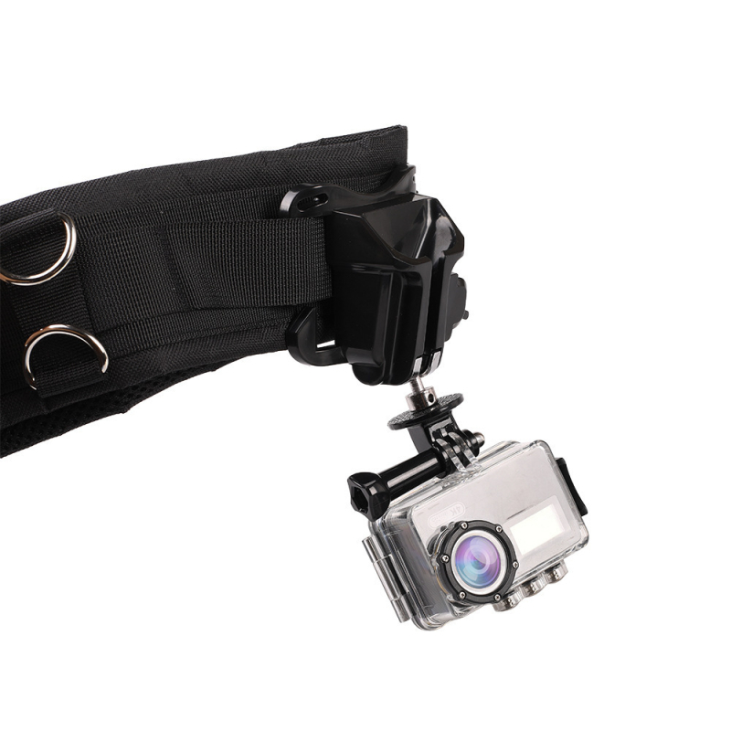 Klip za pojas kamere s pločom brzog otpuštanja za DSLR i bez ogledala, 1/4 inčni navoj, ABS + aluminijska legura, nosivost do 2 kg, dimenzije 11 × 8,5 cm, težina 65 g