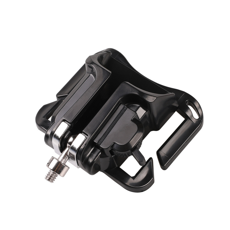 Klip za pojas kamere s pločom brzog otpuštanja za DSLR i bez ogledala, 1/4 inčni navoj, ABS + aluminijska legura, nosivost do 2 kg, dimenzije 11 × 8,5 cm, težina 65 g