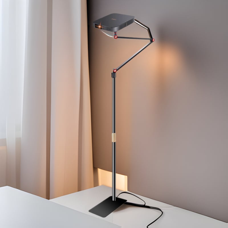 Държач за проектор с 1/4-инчова резба, карбонова стомана, товароносимост 1,5, 4 възела, тегло 2,4