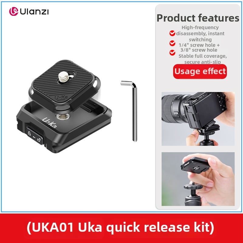 Piată de eliberare rapidă pentru DSLR – aliaj de aluminiu, sarcină maximă 20 kg, greutate 52 g