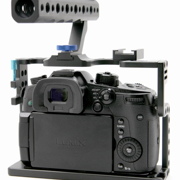 Ramă de protecție pentru cameră din aliaj de aluminiu pentru Panasonic GH5/GH5S, rig pentru cameră ușor și accesorii portabile de stabilizare