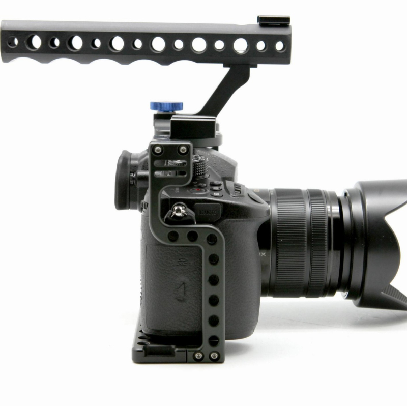 Ramă de protecție pentru cameră din aliaj de aluminiu pentru Panasonic GH5/GH5S, rig pentru cameră ușor și accesorii portabile de stabilizare