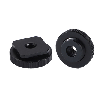 Adapter za hot shoe osovinu – aluminijska legura, 5/8in muški na 1/4in ženski, M6 ženski, jednostruktni dizajn, nosivost 2–5 kg