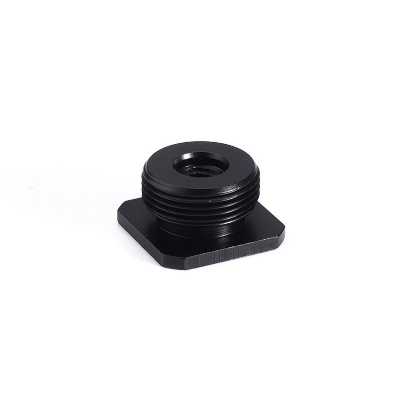 Adapter za hot shoe osovinu – aluminijska legura, 5/8in muški na 1/4in ženski, M6 ženski, jednostruktni dizajn, nosivost 2–5 kg