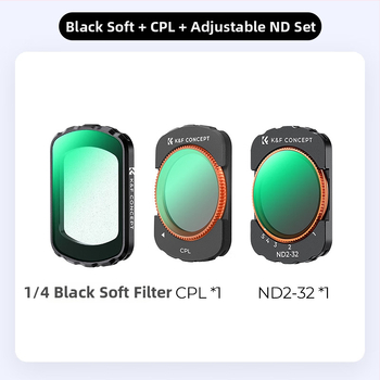 Set filtrare magnetic Zhuoer pentru DJI Pocket 3 – filtre UV, CPL, polarizator și ND – SKU.2148