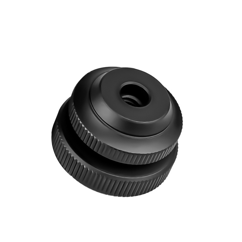 Adaptor 1/4 pentru șină rece pentru camere — aliaj de aluminiu, sarcină maximă 2 kg, greutate 20 g