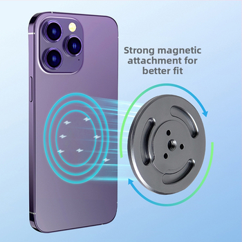 Magnetická základňa pre držiak telefónu pre DJI Osmo Mobile 6, hliníková zliatina, hmotnosť 33 g, náhradná súčasť