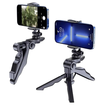 Prijenosni držač za telefon s teleskopskim stolnim stativom — projekcijski nosač, plastika, jednostavan stil