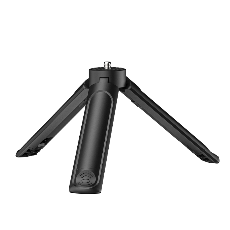 Mini stativ za telefone i stolni projektor, ABS tijelo, dvostupanjska prilagodba, nosivost do 2 kg, masa 95 g, univerzalna kompatibilnost
