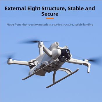 Brdrc Kokkupanduvad kõrgendatud maandumisjalad DJI Mini 3 Pro jaoks – ABS kaitse statiivikarbi, mudel Ewb9647