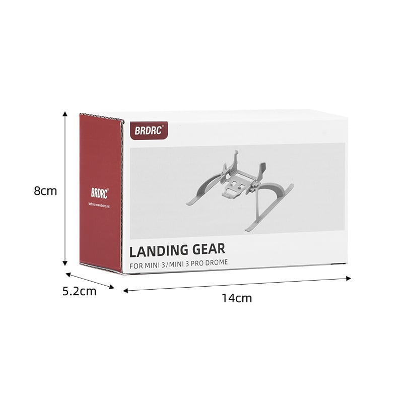 Brdrc Kokkupanduvad kõrgendatud maandumisjalad DJI Mini 3 Pro jaoks – ABS kaitse statiivikarbi, mudel Ewb9647