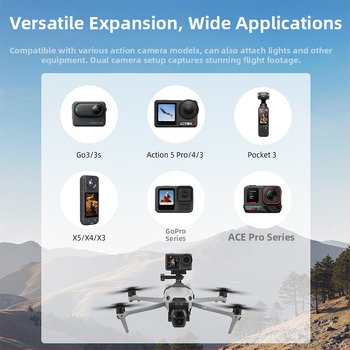 Brdrc Paigaldus kinnitus DJI Air 3S jaoks, Mavic 2 ülemine kinnitus, Mavic 3 Pro lisatarvikud