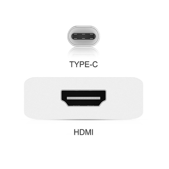 Type-C към HDMI адаптер кабел от алуминиева сплав, HDMI интерфейс, 15 см медно ядро, еднокраен конектор
