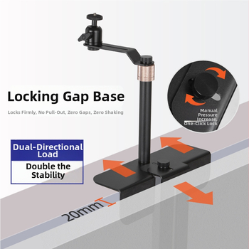 Κρυφό στήριγμα προβολέα για κομοδίνο/καναπέ, μεταλλική πλατφόρμα παν-κλίση, ρυθμιζόμενο