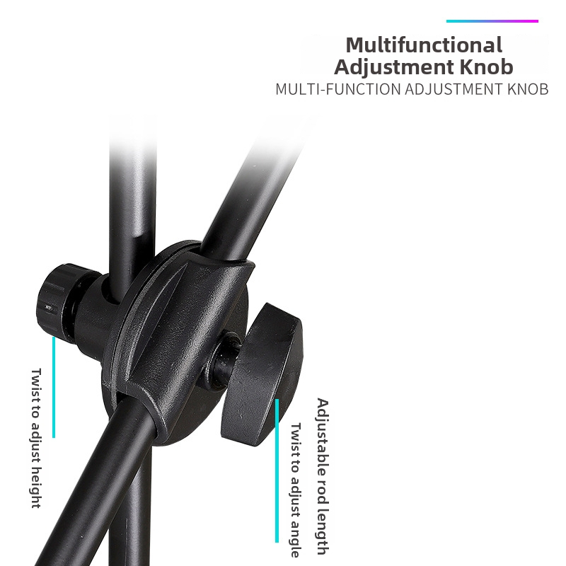 YAFLT YR-103 Držiak projektora pre živé vysielanie, teleskopický statív, karaoke mikrofón, stojanový reproduktor, prenosný zvukový doplnok