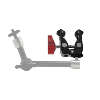 Sofoto D-002 Bază de clip crab pentru camere SLR/mirrorless, aliaj de aluminiu, sarcină maximă 2–5 kg, compatibil cu brațe magice de 7–11 inch