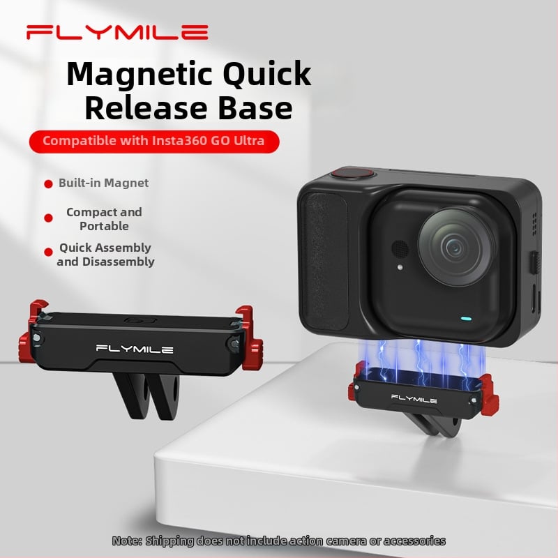 Flymile Magneetne kiirkinnitusega alusadapteri laiendus Insta360 Go Ultra tegevuskaamerale