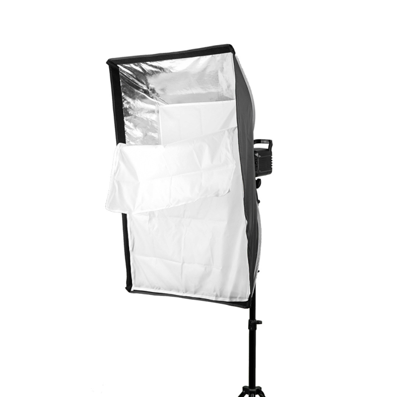 Softbox s hlbokým parabolickým dizajnom, rýchlouzamykací systém, sieťová mriežka, nylonovo- kovová konštrukcia, nosnosť 2 kg