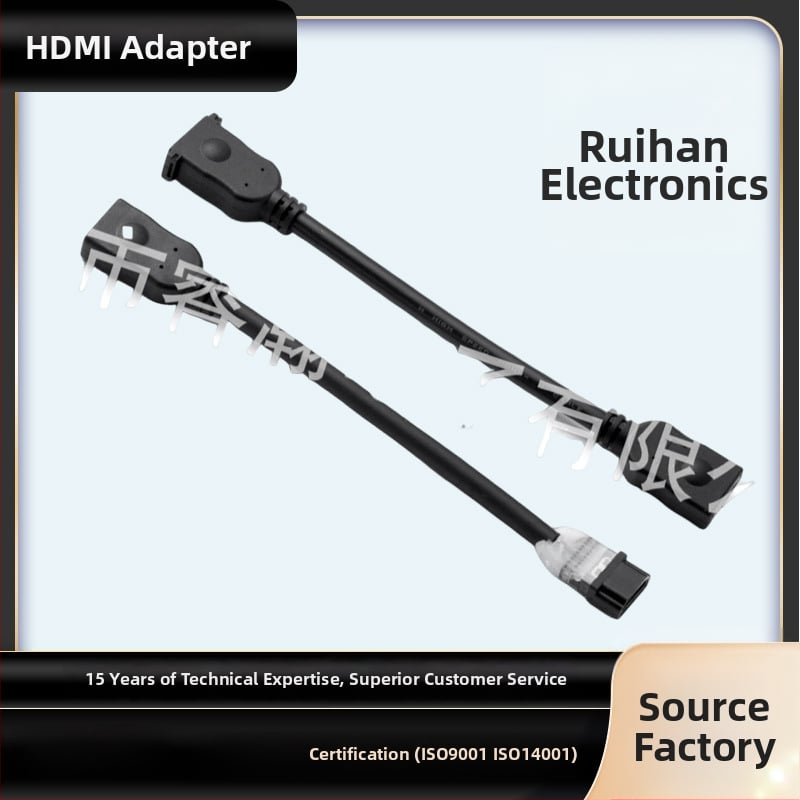 HDMI muški–ženski adapter – visoko definirani proširivač pretvarač za računalo, TV i projektor; bez lemljenja; vodnik od bakrene legure; izolacija PVC
