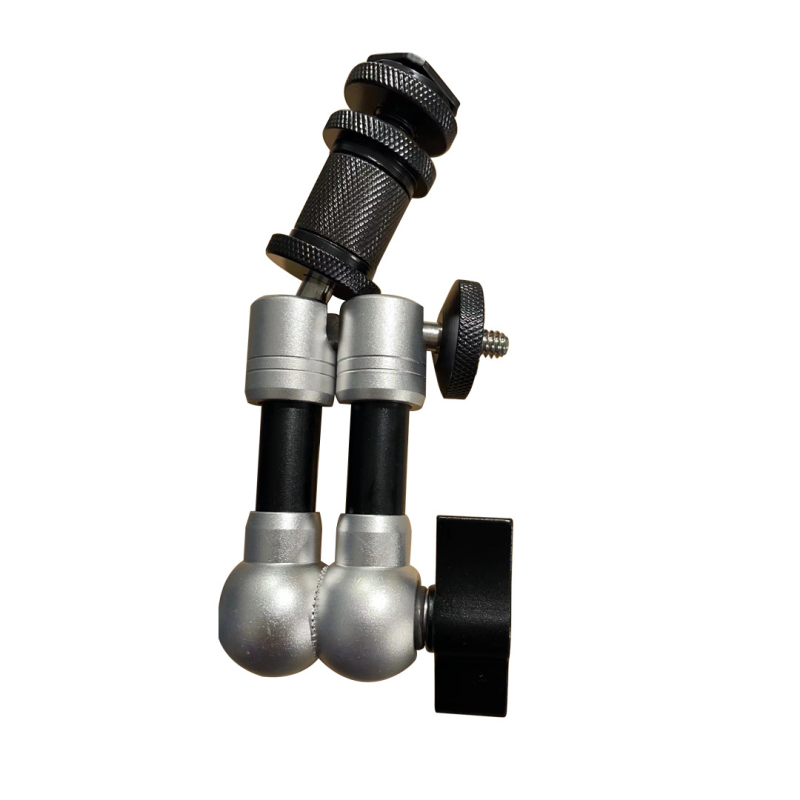 DSLR Mαγικός βραχίνας κλιπ από κράμα αλουμινίου — Μοντέλο Js-al07, Μέγιστο Φορτίο 2–5 kg, Βάρος 0,3 kg