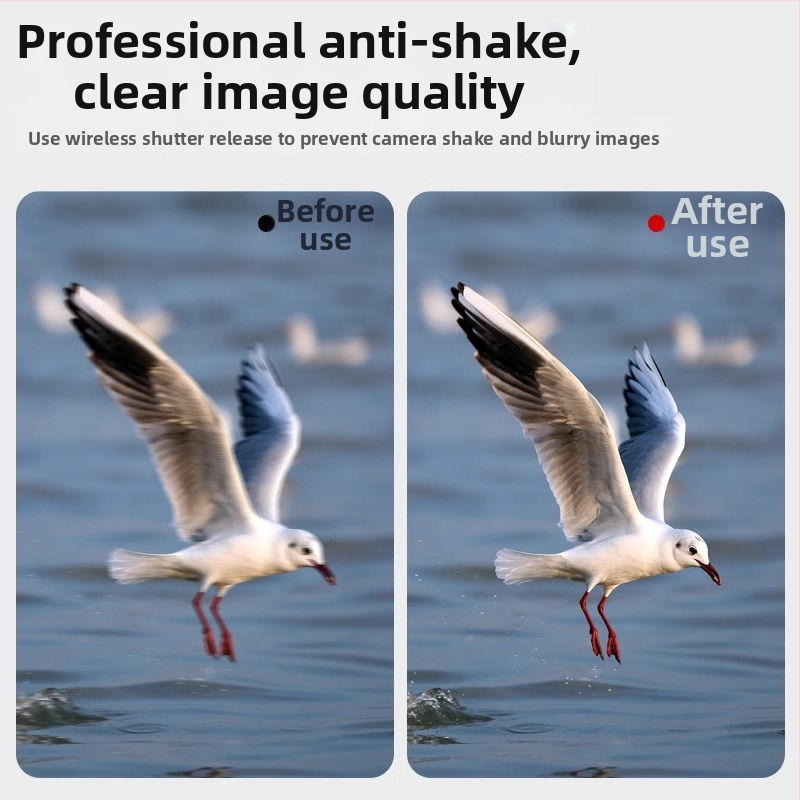 Shenniu ασύρματο τηλεχειριστήριο για Canon/Nikon DSLR κάμερες; σώμα από κράμα αλουμινίου; 16 κανάλια; εμβέλεια 30 μ.; λειτουργία Bulb