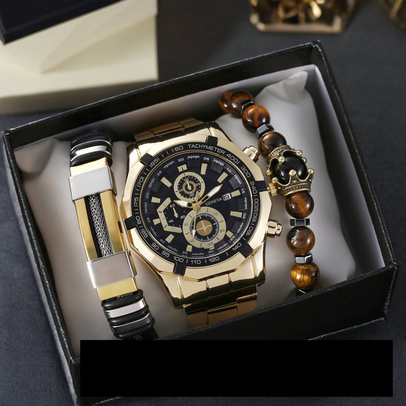Naujas vyriškas rankinis laikrodis, aukštos kokybės nemechaninis kvarcinis trijų dalių komplektas.