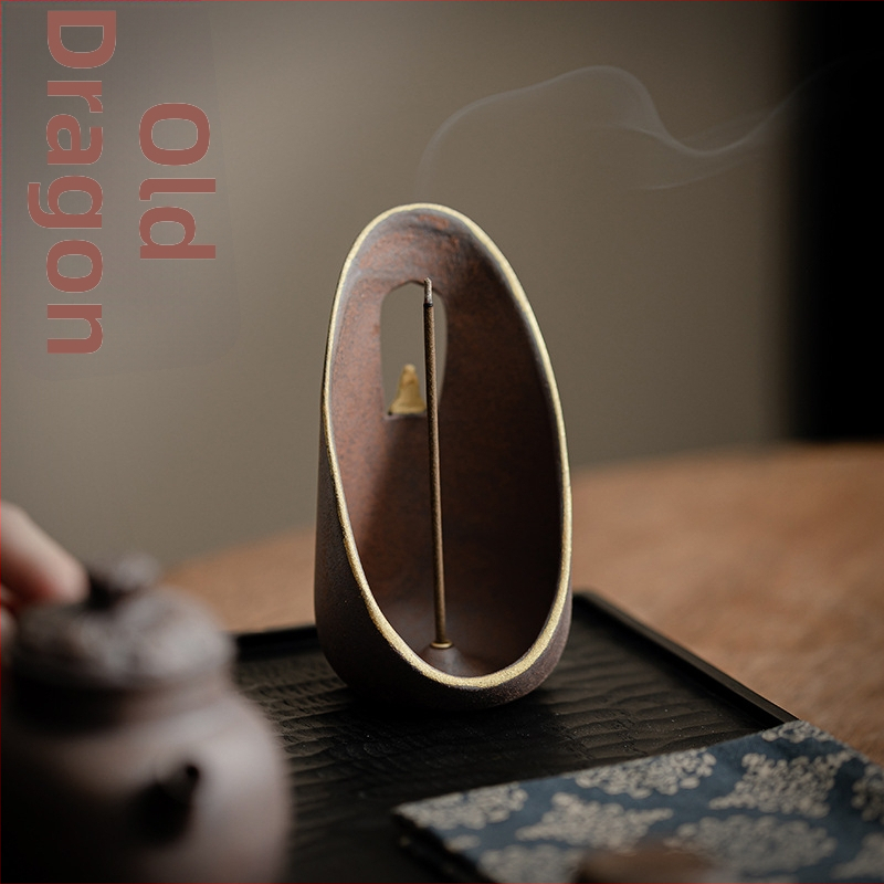 Keramický držiak na vonné tyčinky, čínskeho štýlu, značka Conley Ceramics, pôvod Dehua, polo ručná a polo mechanická výroba