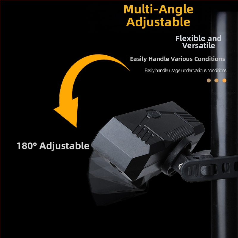 Jalgratta projektsiooniline tagumine tuli USB-C laadimisega, sisseehitatud 1200mAh aku, rihmaga kinnitus – vasak- ja parempöörde märgistus öises sõiduks