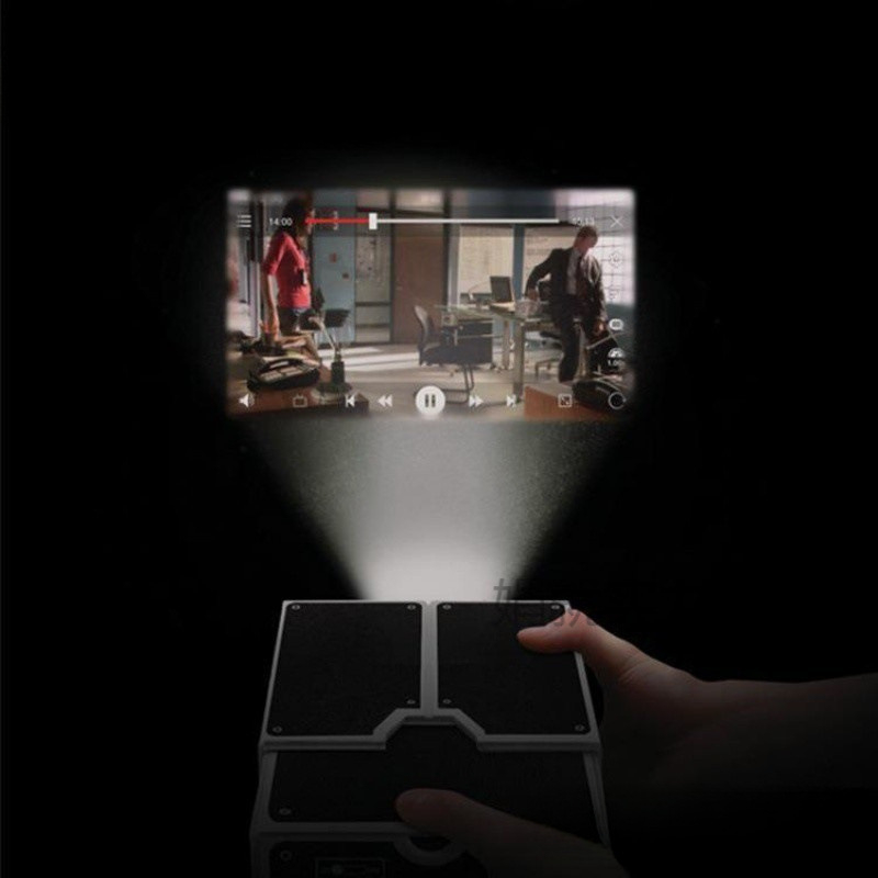 Mini projektor za studentski dom i kućnu uporabu, HD kvalitete, projekcija na zid, potpuno automatski