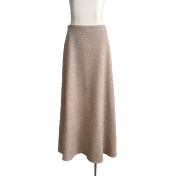 Duga suknja s A-linijom, od pamukove smjese s elastanom, zimska sezona 2025