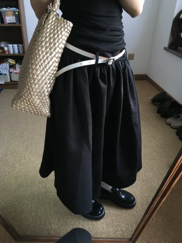 tutu suknja, jednobojni uzorak, TR tkanina, viskoza ≤30%, japansko-korejski ležerni stil