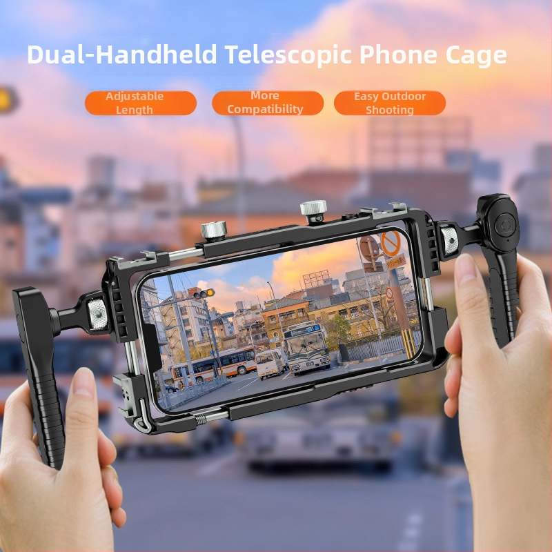 Bluetooth ručni stabilizator za mobilni telefon s plastičnim okvirom, univerzalna kompatibilnost, težina 280 g, nosivost 6–10 kg
