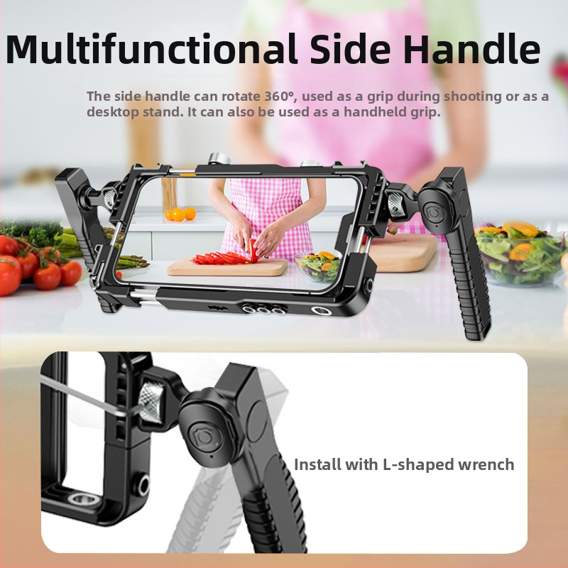 Bluetooth ručni stabilizator za mobilni telefon s plastičnim okvirom, univerzalna kompatibilnost, težina 280 g, nosivost 6–10 kg