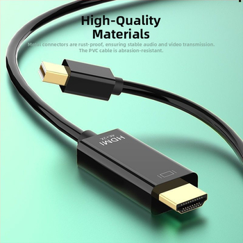 MiniDP към HDMI адаптер кабел за дисплеи и проектори, HDMI интерфейс, неутрална марка