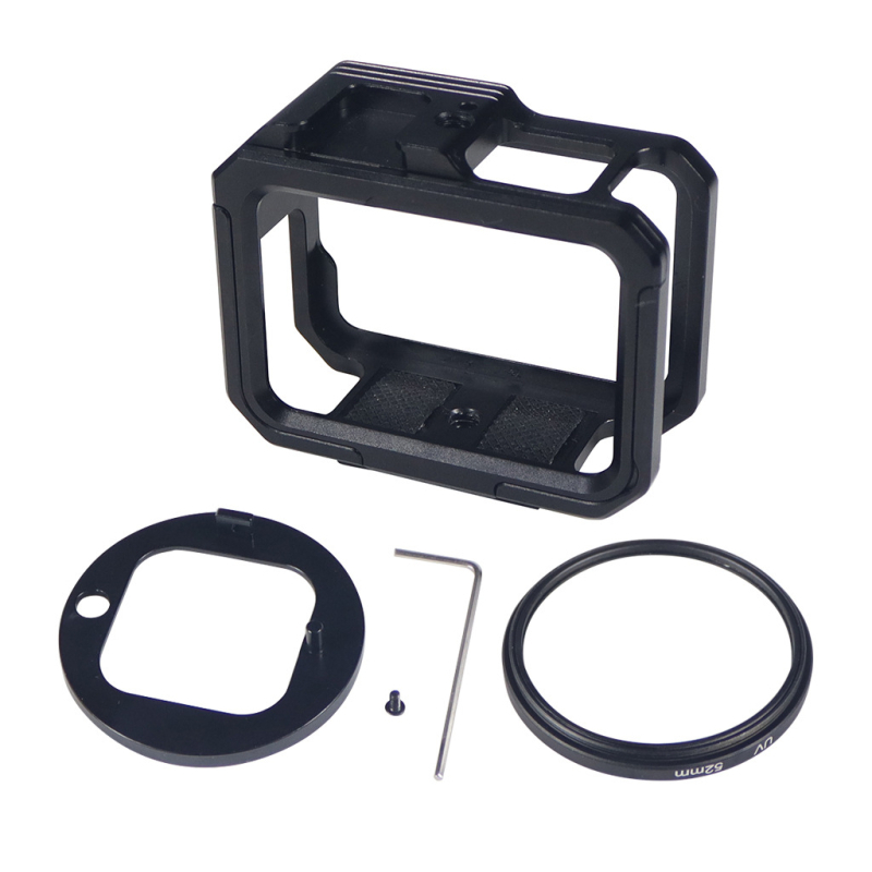 Rám Rabbit Cage z hliníkovej zliatiny pre GoPro 11–13 s skladacím magnetickým adaptérom a chladiacou ochranou; nosnosť 2–5 kg; hmotnosť 0,08 kg