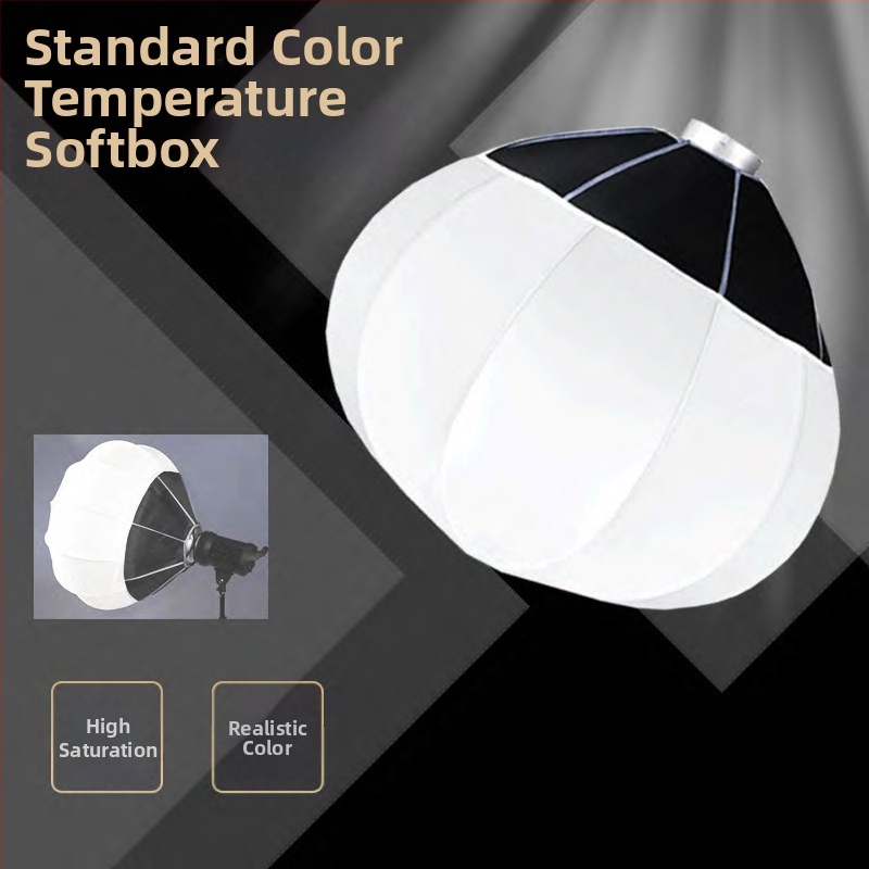 Fotografické príslušenstvo s bajonetom Baorong, guľový difúzor mäkkého svetla pre živé vysielanie, zaťaženie 2–5 kg, materiál plast/kov