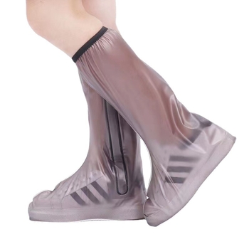 Дъждоустойчива покривка за обувки с противохлъзгащо дъно и удължен висок цилиндър, за каране извън пътя, преносима, PVC
