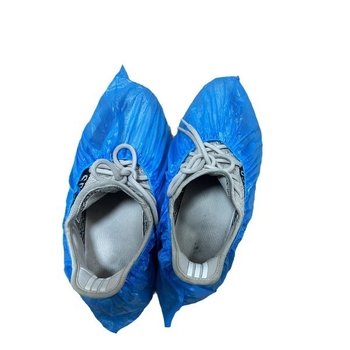 Κάλυμμα παπουτσιών μιας χρήσης από PE πολυαιθυλένιο, πάχος 0,2 μm, προστασία από σκόνη, 100 τεμάχια ανά συσκευασία