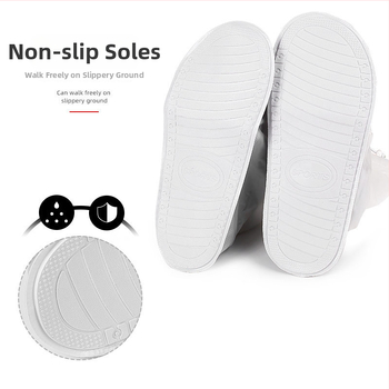 Водоустойчива унисекс PVC ботуши за дъжд, износоустойчиви и антихлъзгащи, с удебелен под за употреба на открито