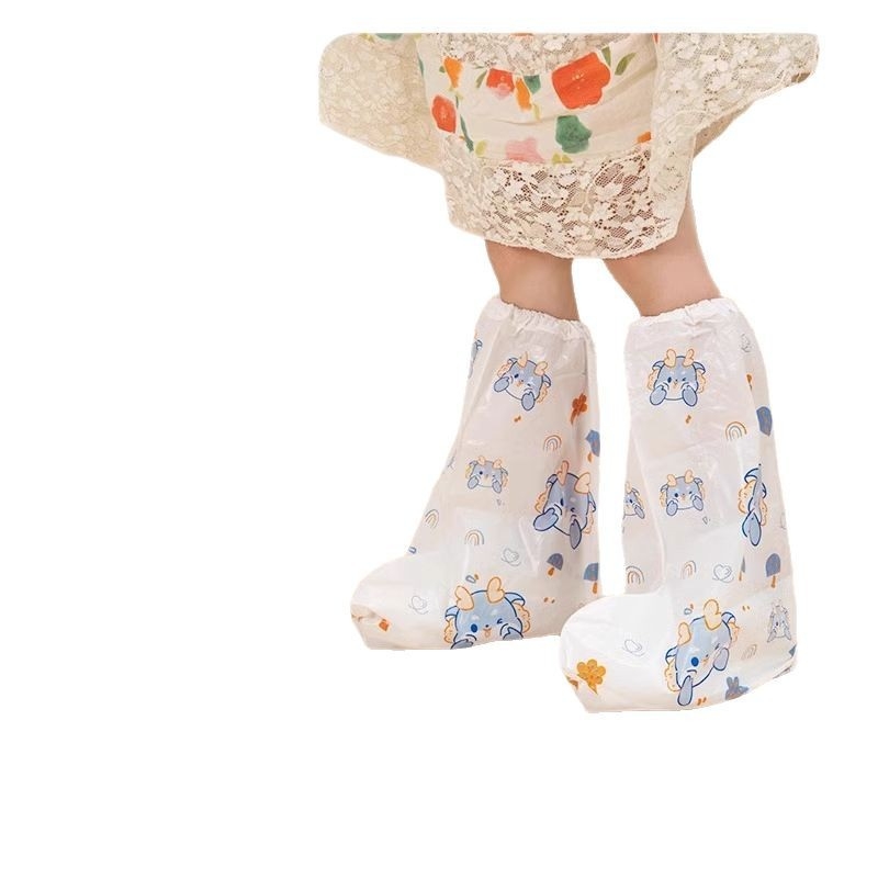 Καλύμματα παπουτσιών μίας χρήσης για παιδιά, αδιάβροχα, αντιολισθητικά, πλαστικά