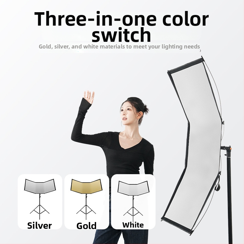 Zhijie U-Go – Reflector pliabil pentru iluminat moale, formă U curbată, pentru portrete, natură statică și video; Sarcină maximă 2–5 kg; Greutate netă 1,03 kg; Model U-Go