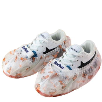 Καλύμματα παπουτσιών μίας χρήσεως με ριγέ σχέδιο και εκτύπωση καρτούν, από μη υφαντό ύφασμα, αδιάβροχα, κωδ. Fhhfhgxmrgqz