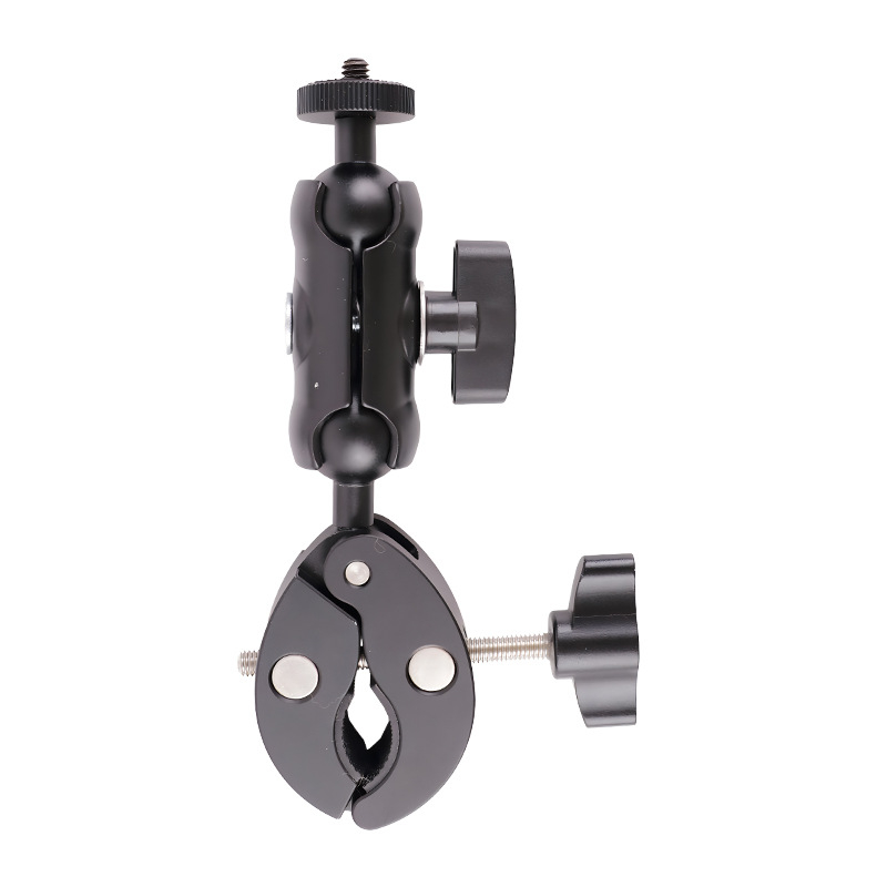 Motorkerékpár és kerékpár telefon tartó, állítható, univerzális csipesz, ütésálló, terhelés legfeljebb 2 kg