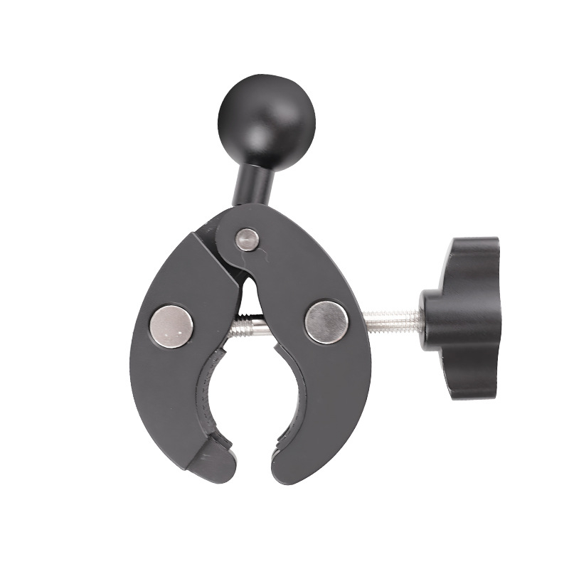 Motorkerékpár és kerékpár telefon tartó, állítható, univerzális csipesz, ütésálló, terhelés legfeljebb 2 kg