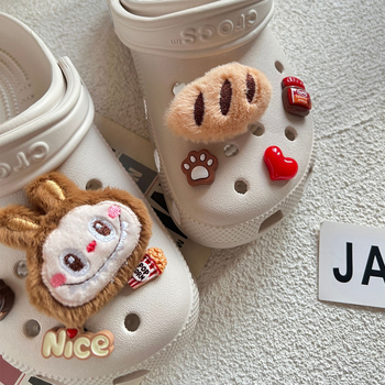 Set de catarame pentru încălțăminte, stil Crocs cu floare, potrivit pentru sandale, încălțăminte casual și papuci, sezoane vară, primăvară, toamnă